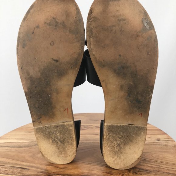 Torrid D'orsay Leather Crisscross Cross Over Slip On Sandal Open Toe Flats - 11 - Picture 8 of 10